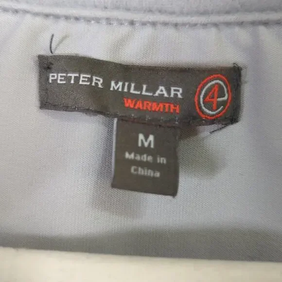 Peter Millar Ryder Cup 2016 Hazeltine Sweater Mens M Gray 1/4 Zip - Picture 3 of 10